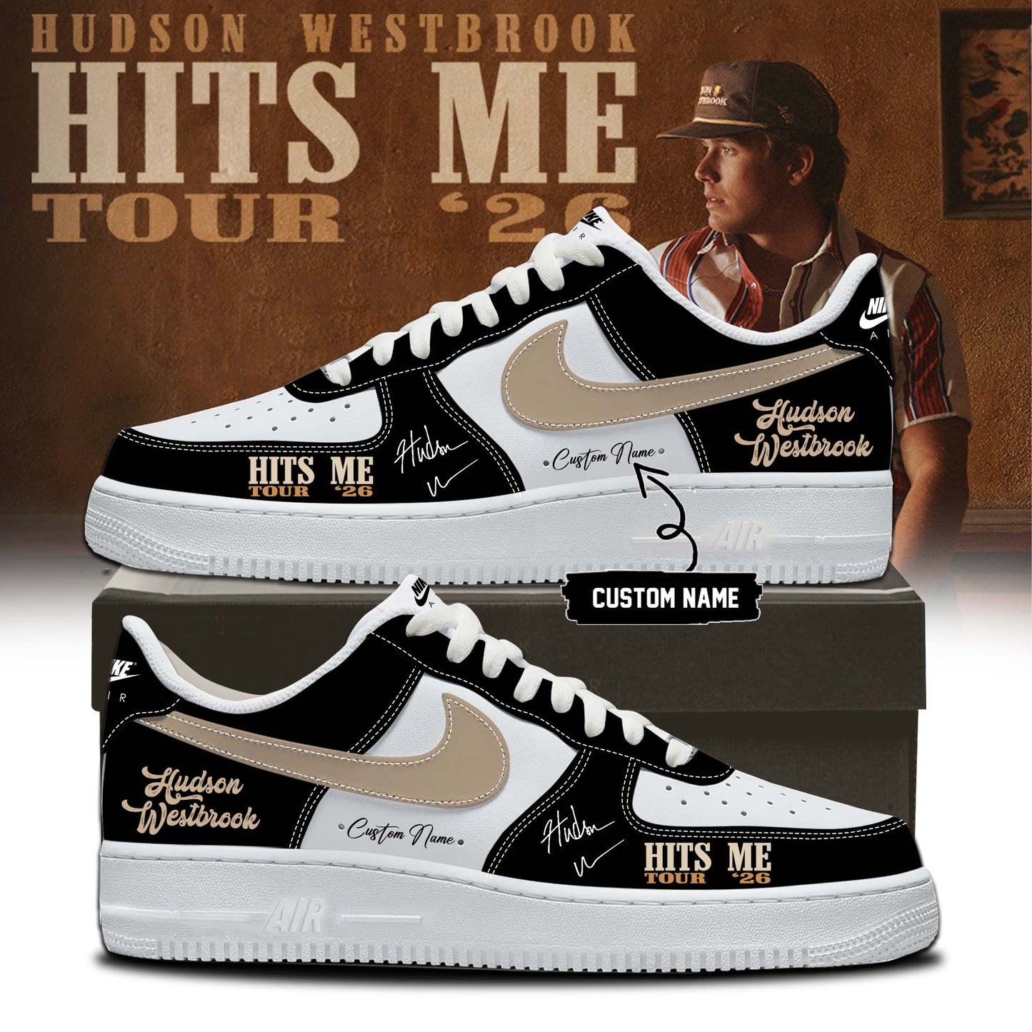 ,,Hudson Westbrook ”Hits Me Tour 2026” Signature – Shoes