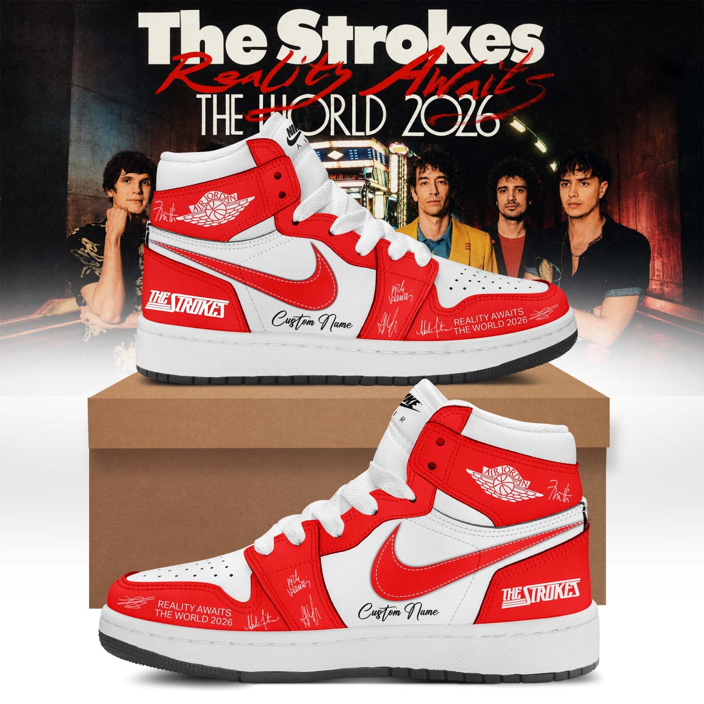 The Strokes “Reality Awaits Tour 2026” Signature Limited Edition – Shoes 6