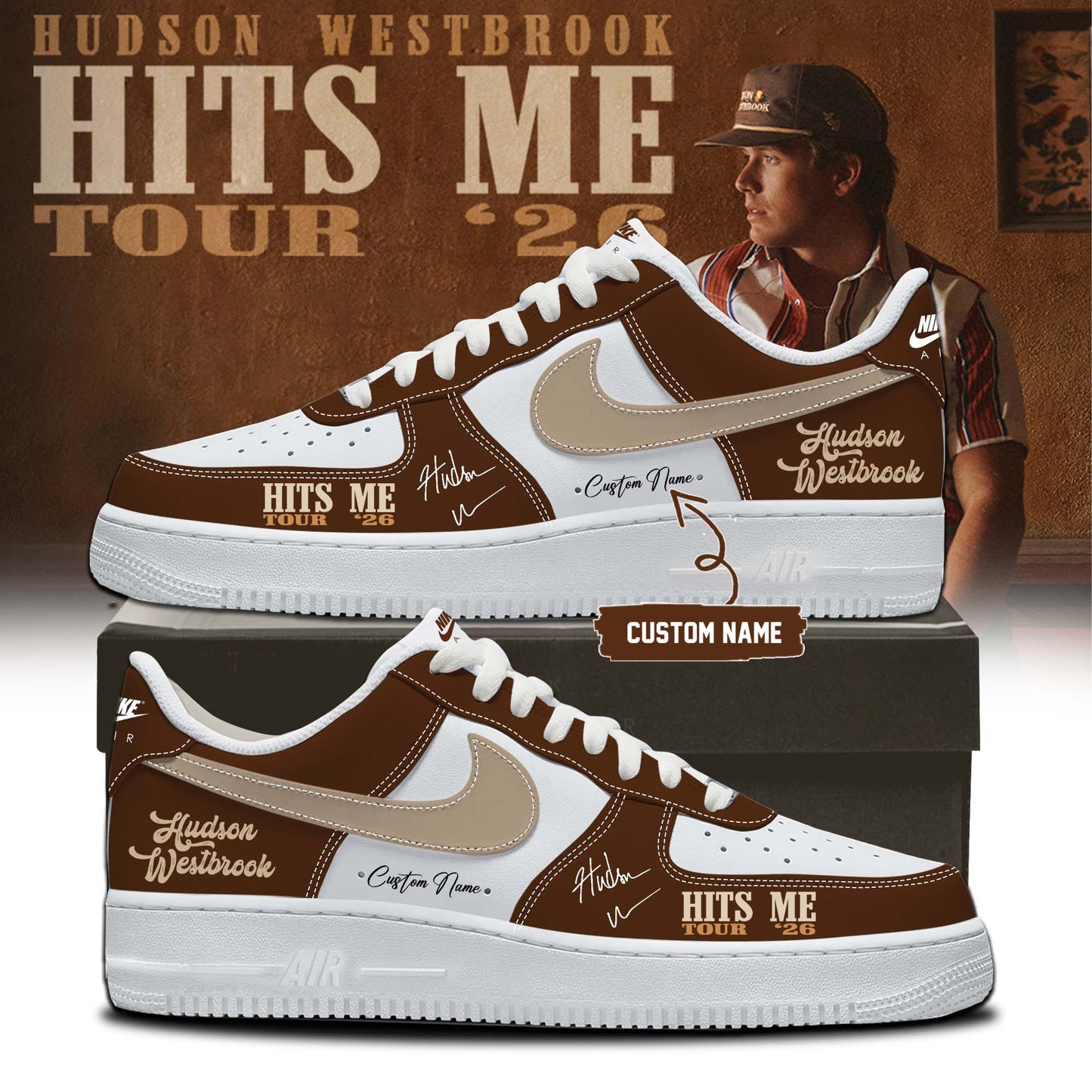 ,,Hudson Westbrook ”Hits Me Tour 2026” Signature – Shoes 1