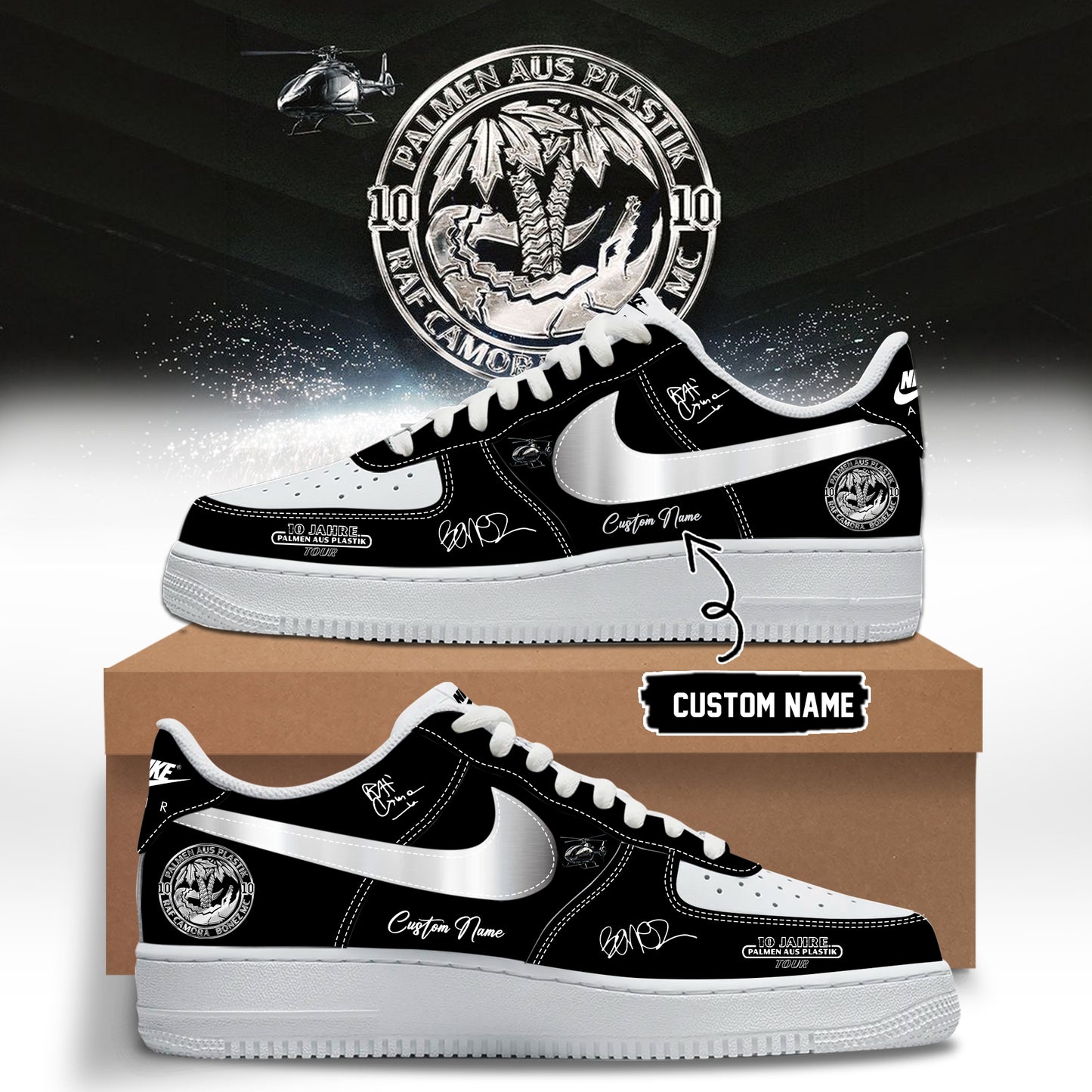 __RAF Camora & Bonez MC “10 Jahre Palmen aus Plastik Tour” . Limited Edition Signature Shoes 3