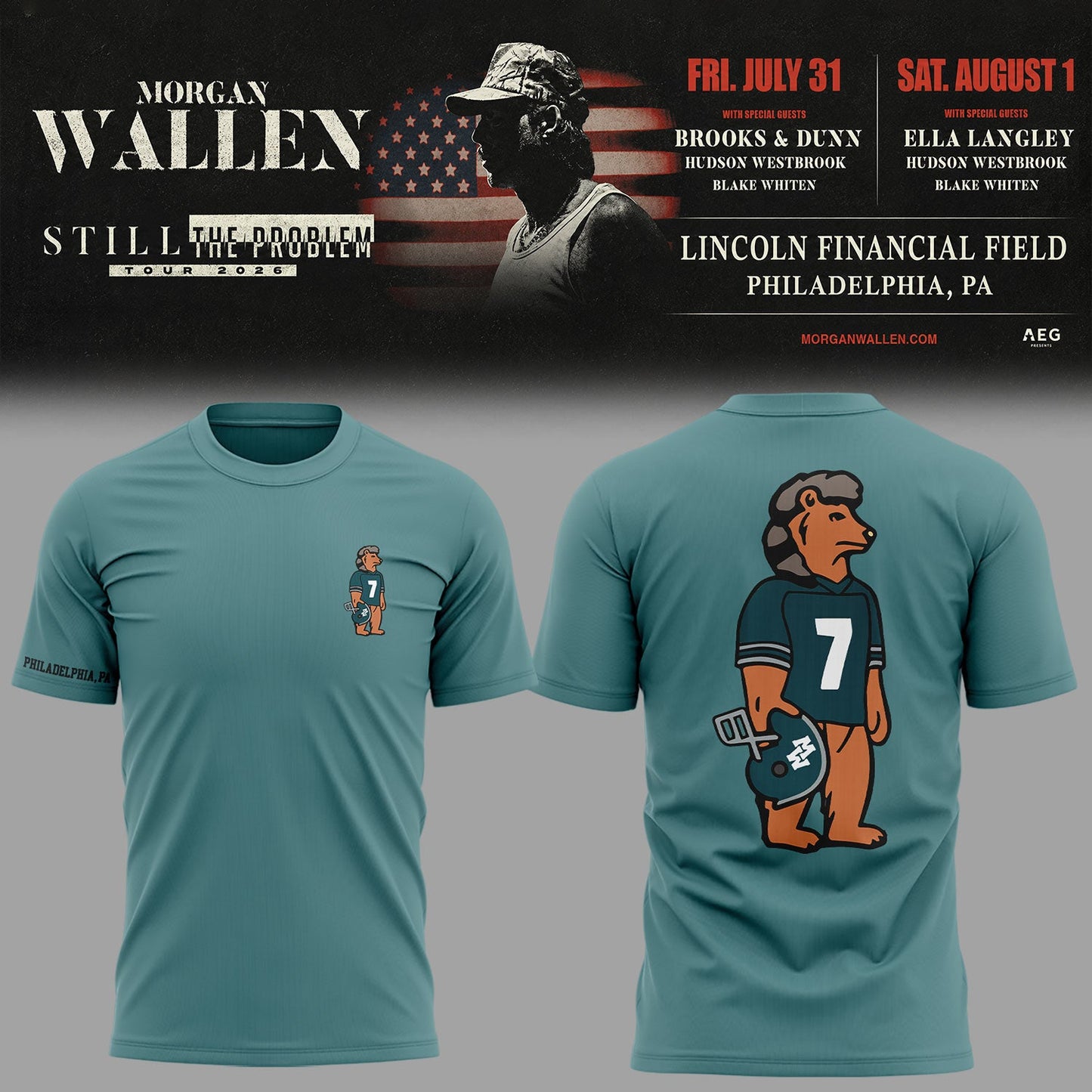 Limited Edition Still The Problem Tour 2026 At Lincoln Financial Field Shirt