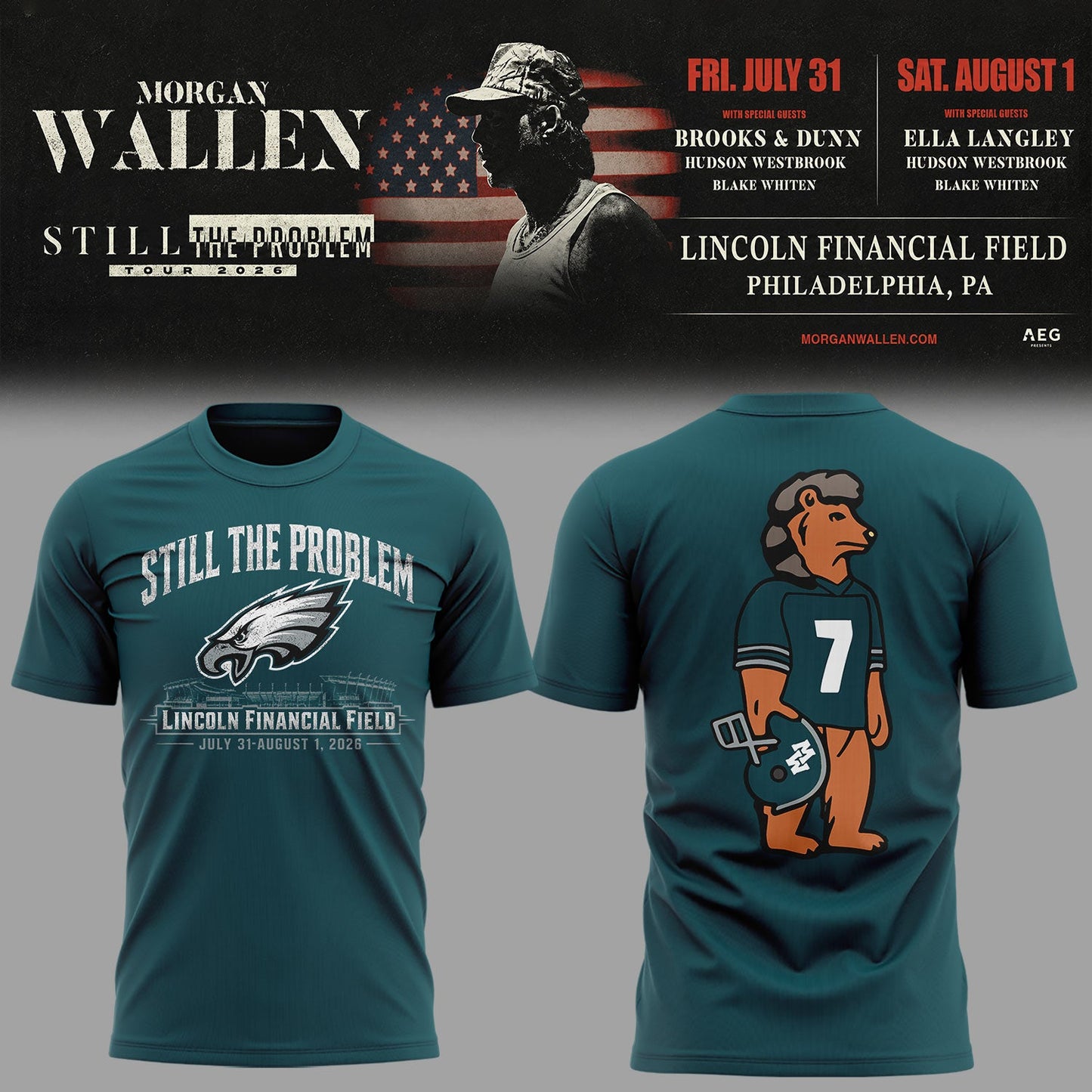 Limited Edition Still The Problem Tour 2026 At Lincoln Financial Field Shirt