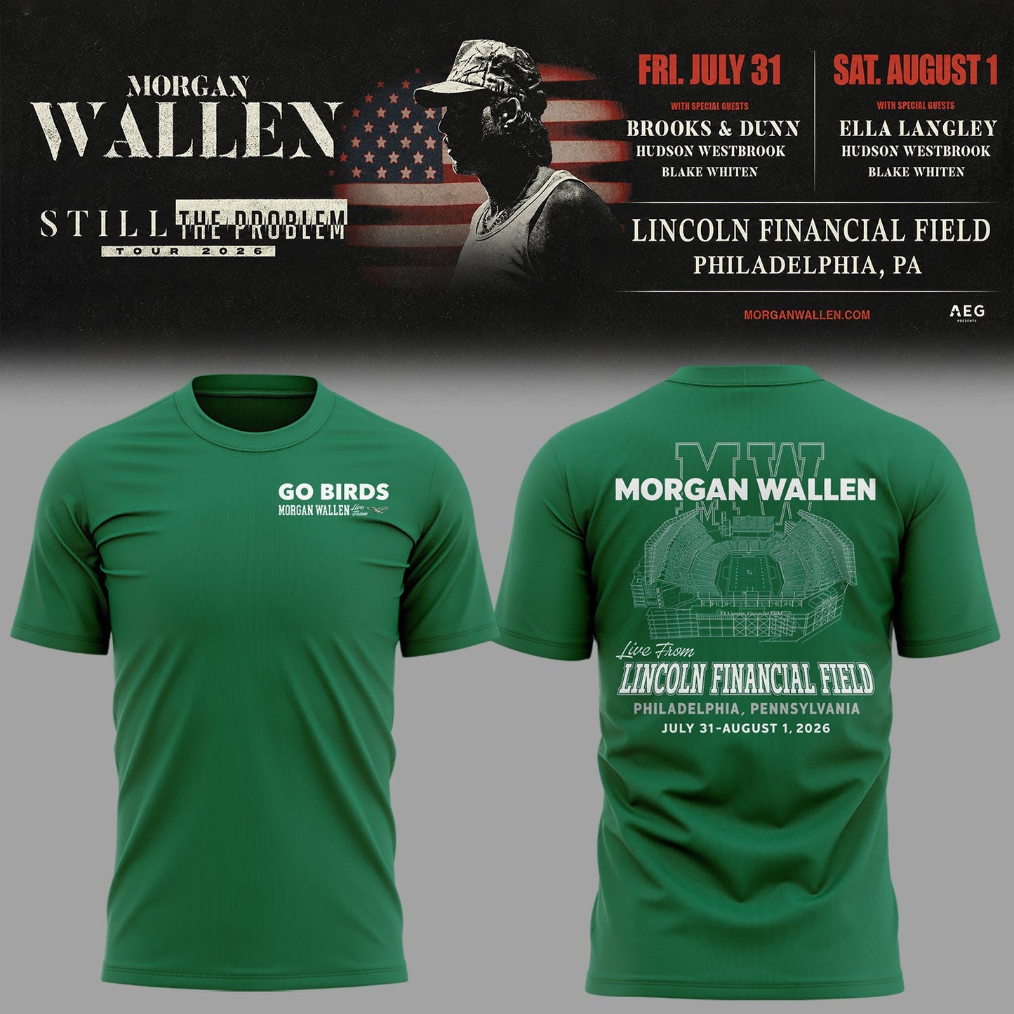 Limited Edition Still The Problem Tour 2026 At Lincoln Financial Field Shirt