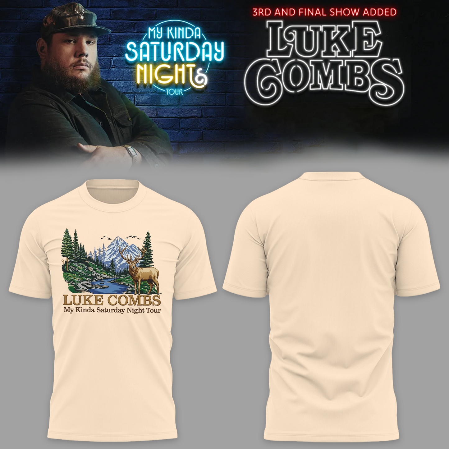 Limited Edition “My Kinda Saturday Night Tour” Tshirt