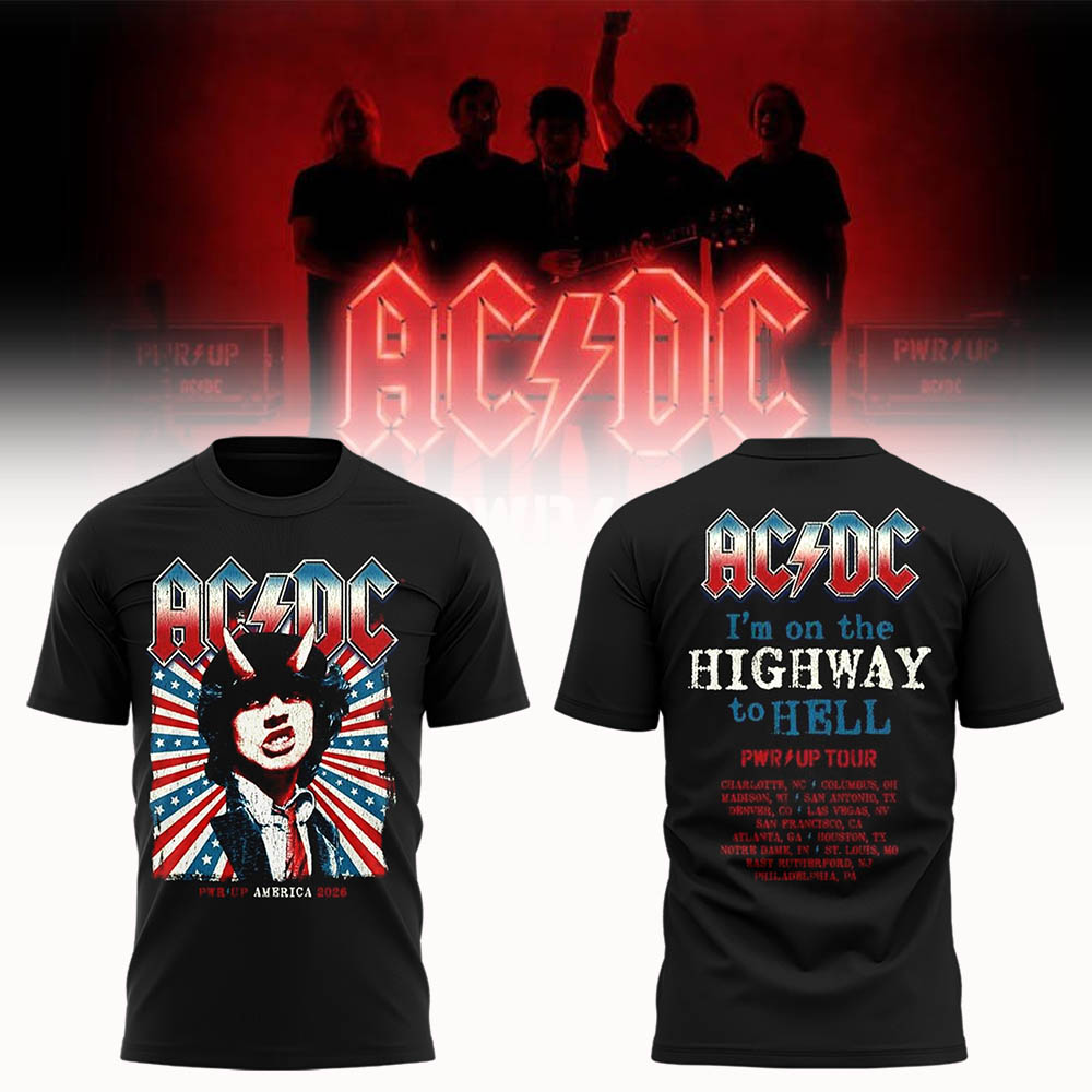Limited Edition POWER UP Tour 2026 TShirt-LL2607160016