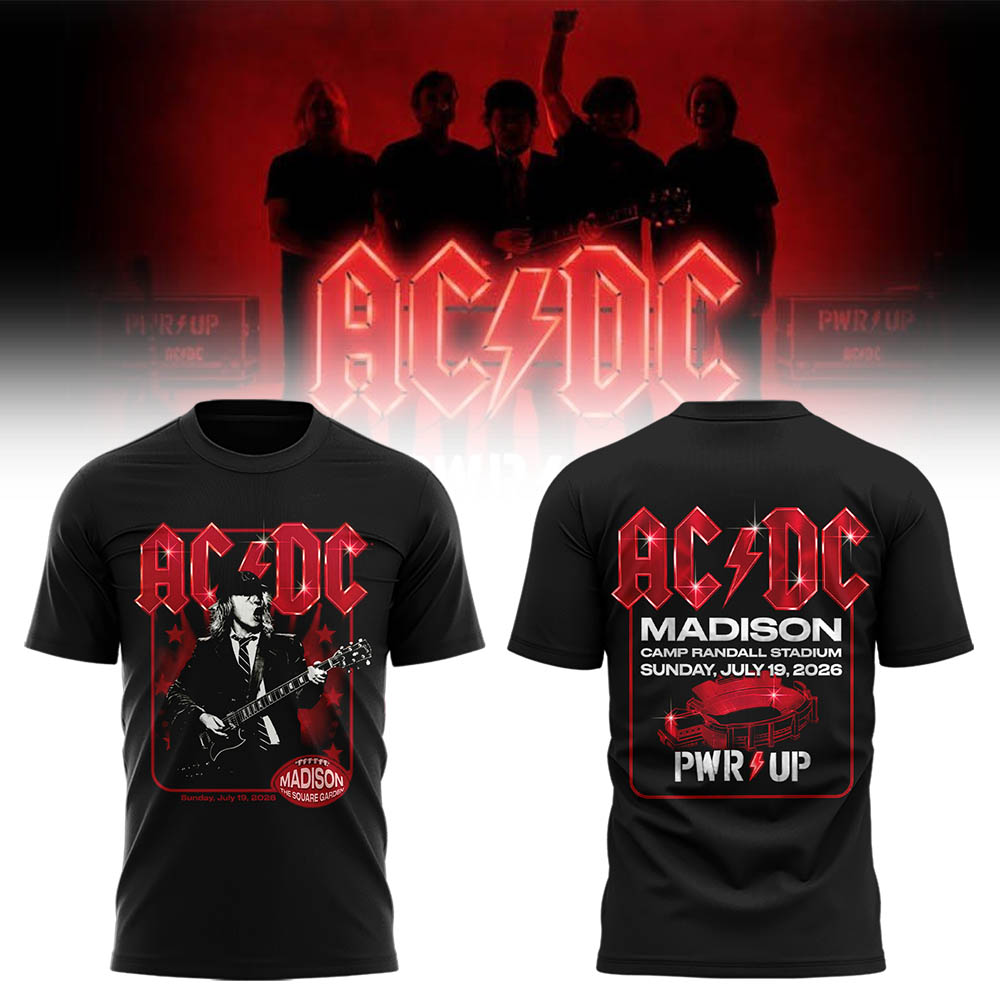 Limited Edition POWER UP Tour 2026 At Camp Randall Stadium TShirt-LL260719014