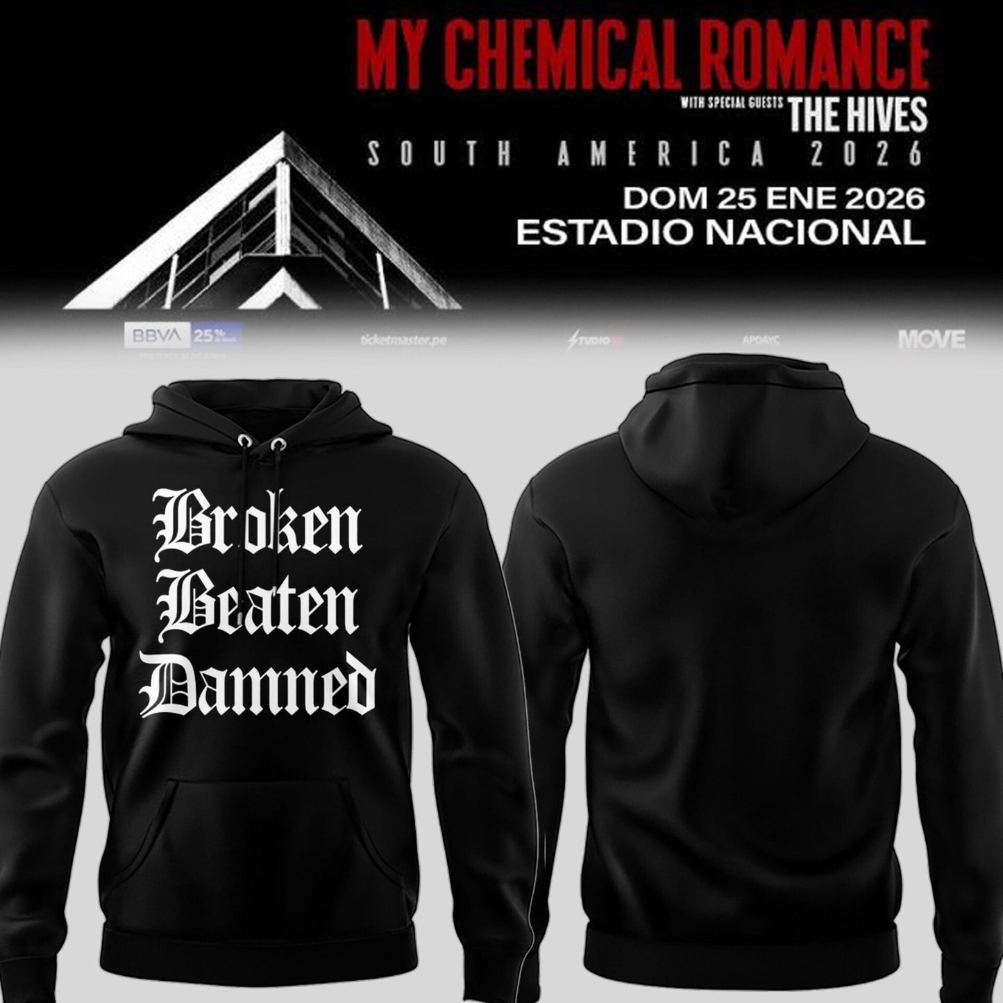 Limited Edition MCR The Black Parade 2026 Tour Hoodie