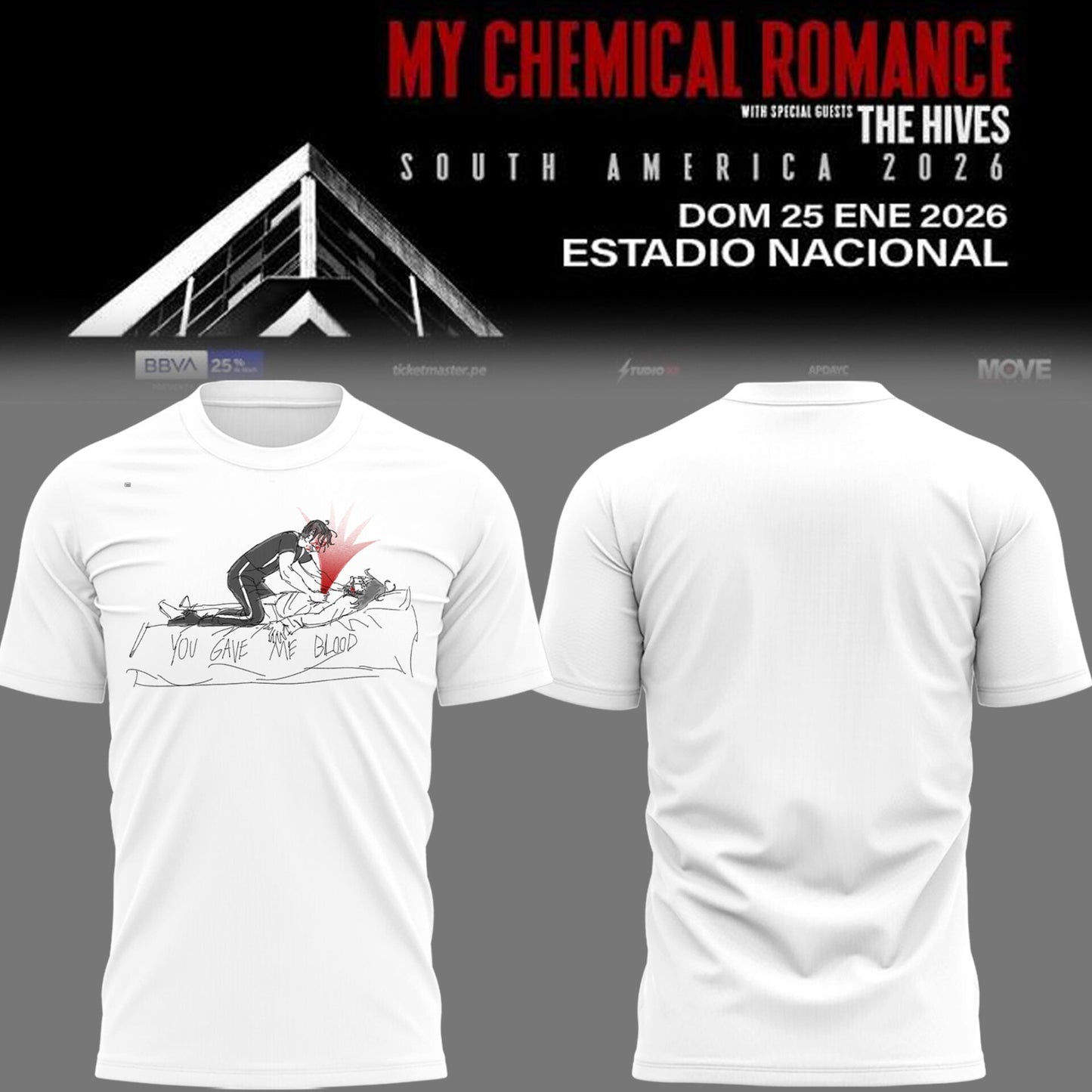 Limited Edition MCR The Black Parade 2026 Tour TShirt