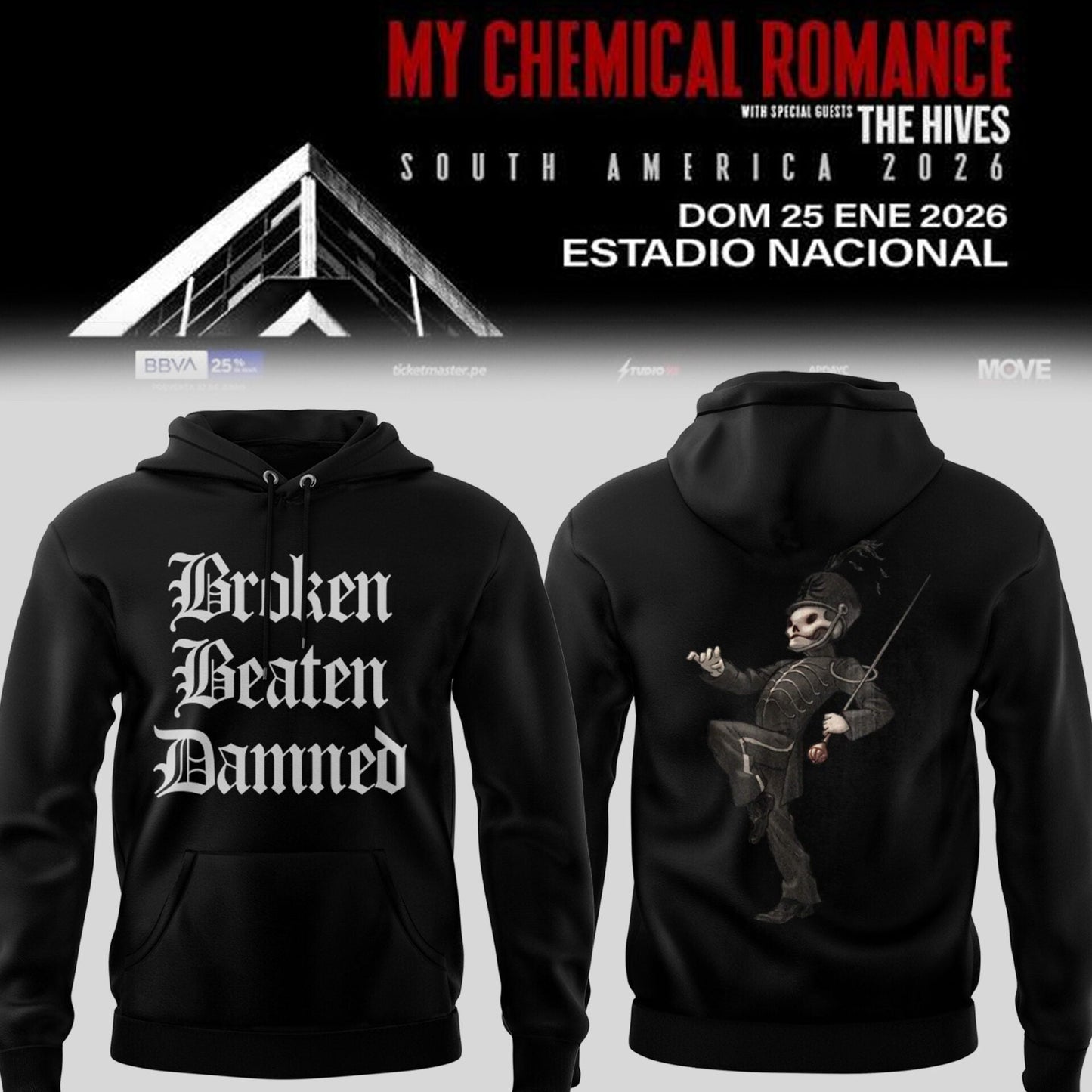 Limited Edition MCR The Black Parade 2026 Tour Hoodie