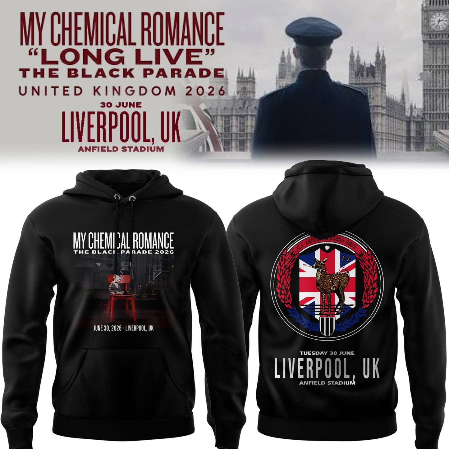 MCR The Black Parade TOUR 2026 Hoodie-PU26062924