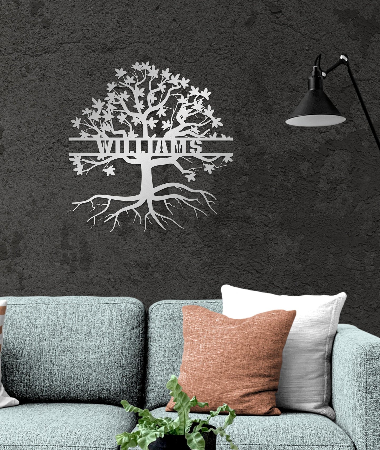 Personalized Family Name Metal Sign, Custom Wedding-Anniversary Gift, Last Name Plaque, Family Pictures Title, Tree of Life, Metal Wall Art
