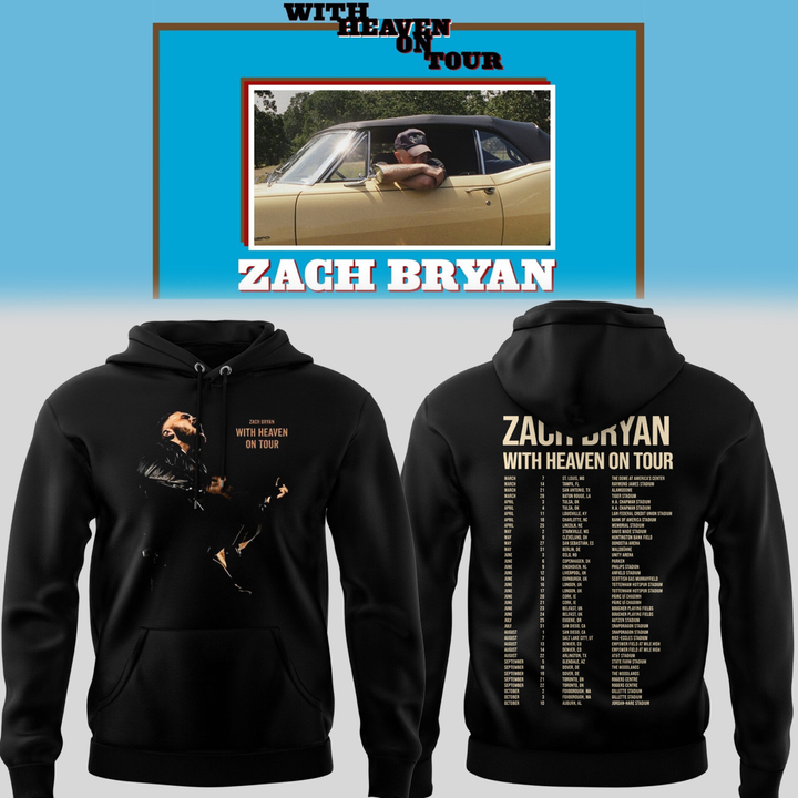 Zach Bryan With Heaven On Tour Hoodie