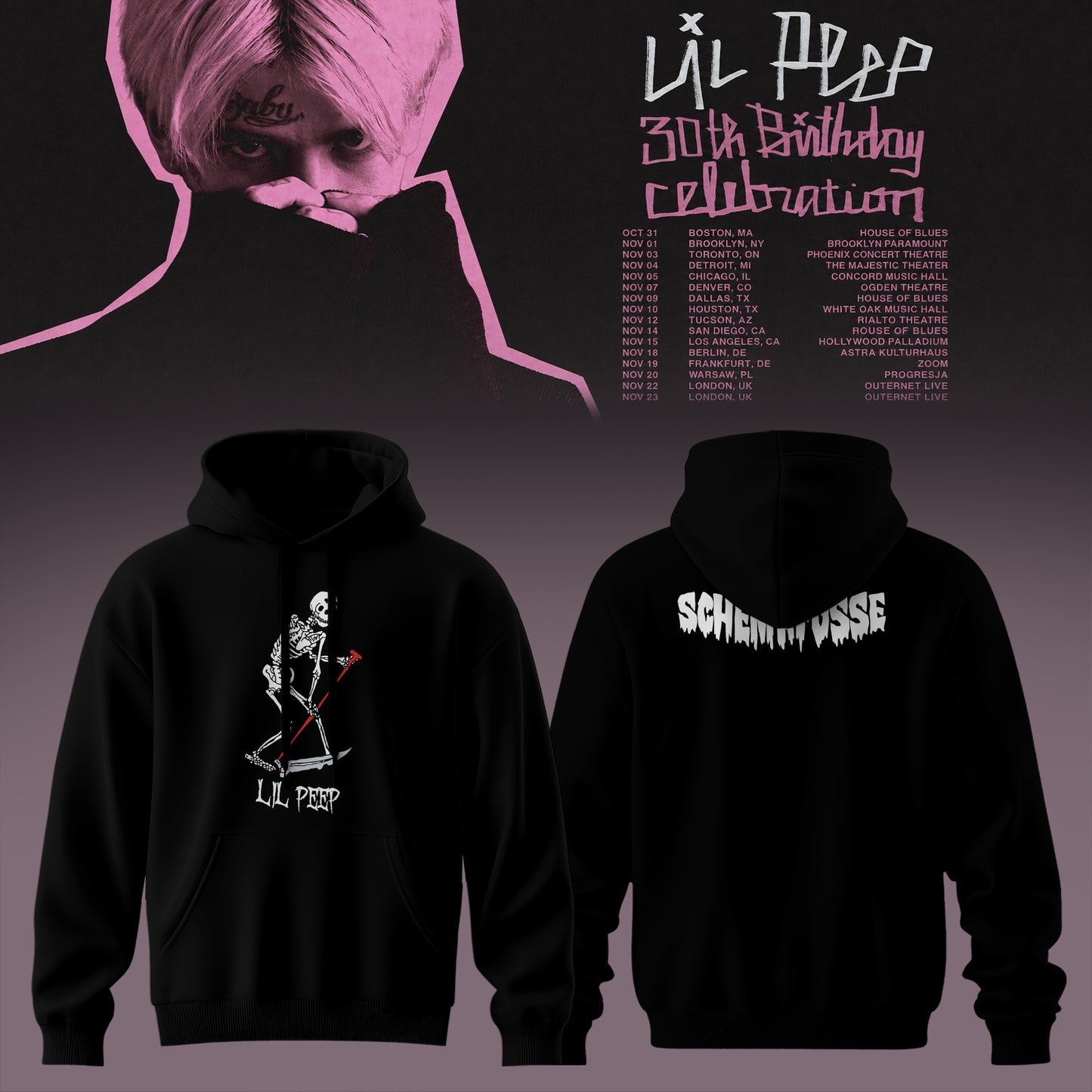 .LlPp 30th Birthday Celebration 2026 Tour 3D All-Over Print Hoodie V1