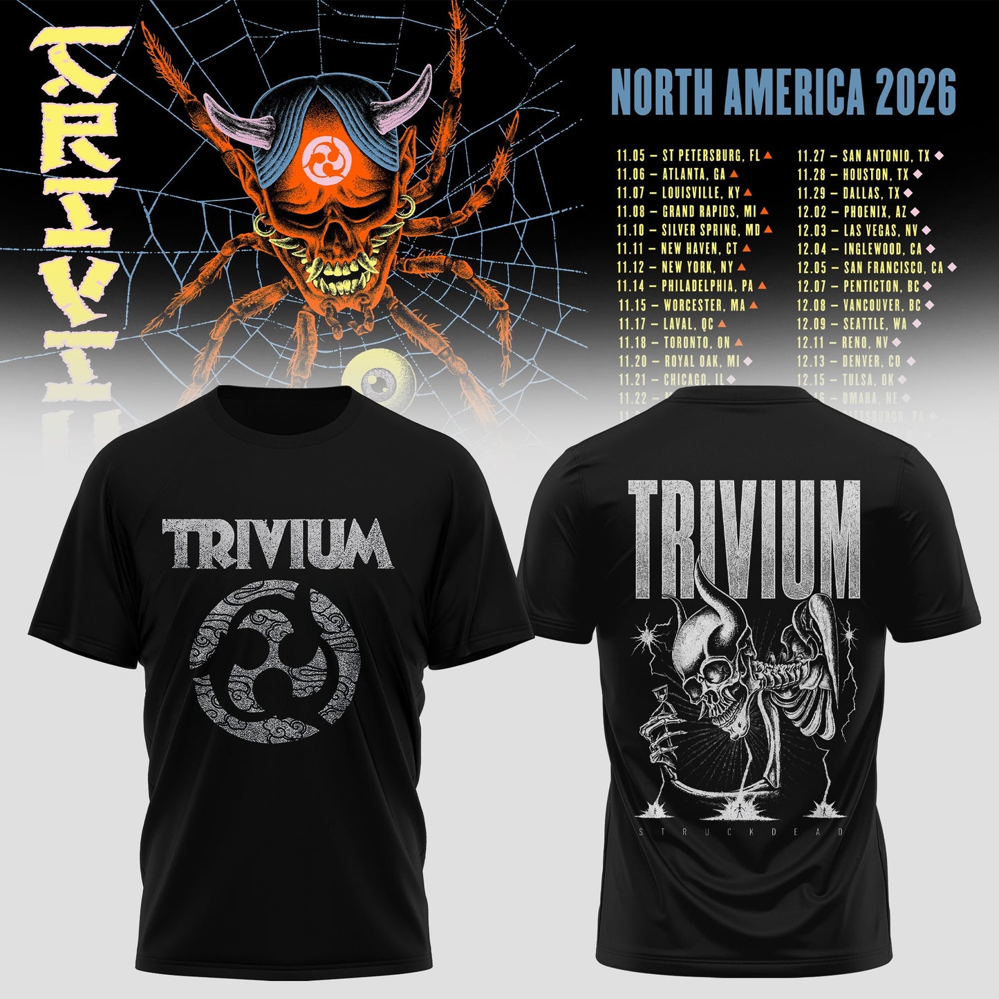 TRIVIUM – NORTH AMERICA TOUR 2026 COLLECTION TEE
