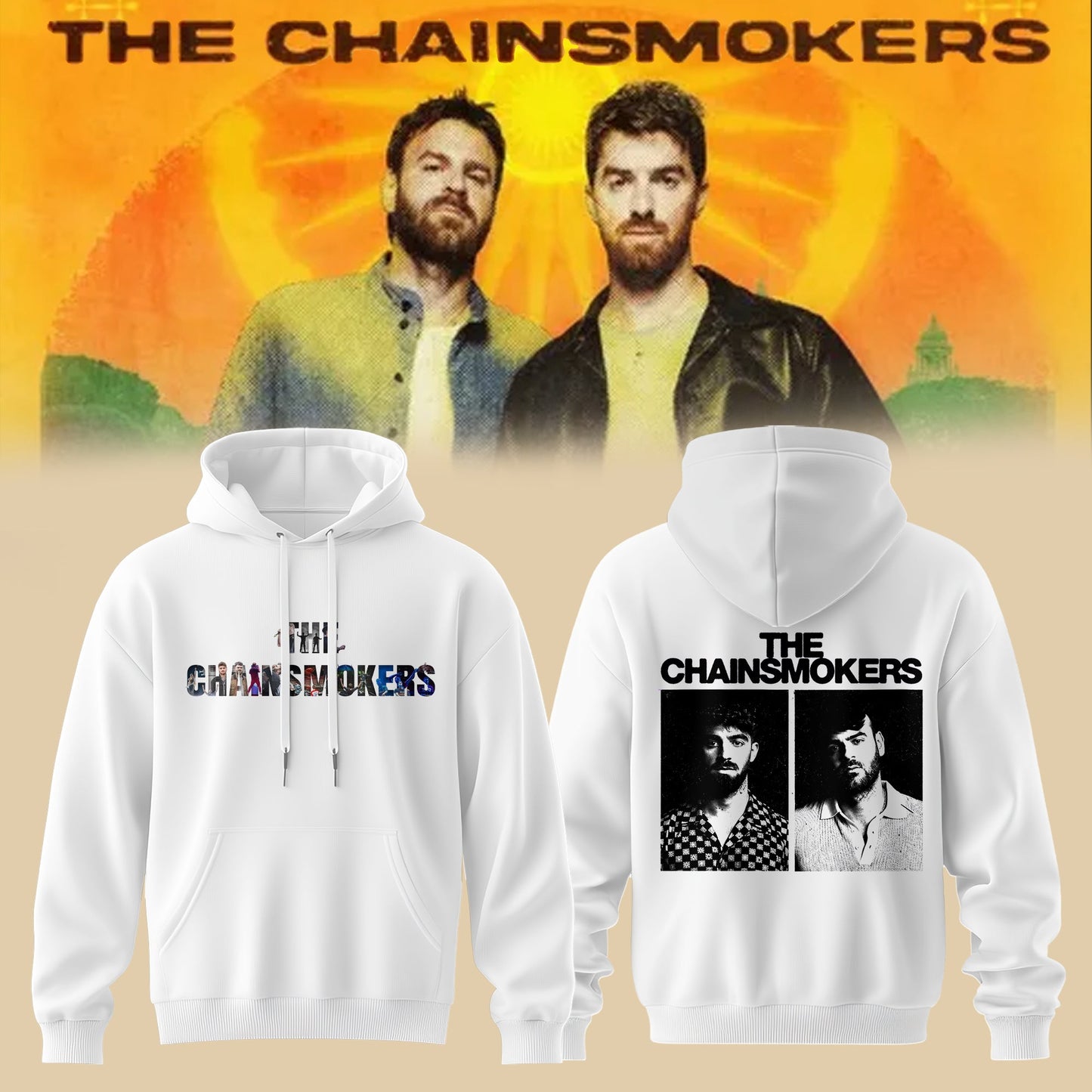 The Chainsmokers Tour 2026 Premium 3D All-Over Print Hoodie V3