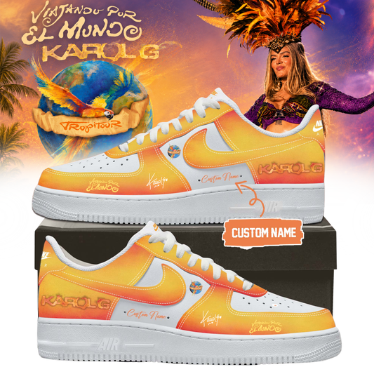 Karol G ” Viajando por el Mundo Tropitour ” Signature Limited Edition – Shoes