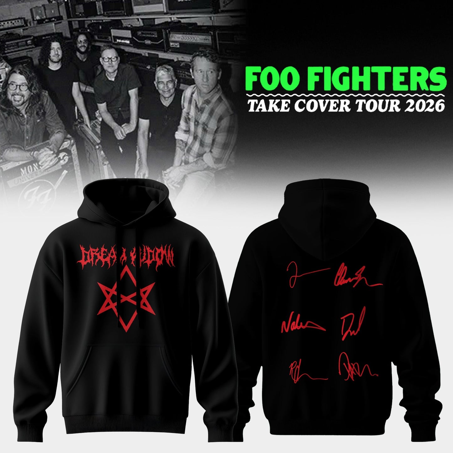 FF ”Take Cover Tour 2026” Limited Edition Signature – Hoodie