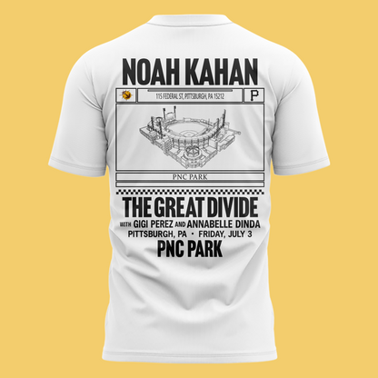 Limited Edition Pittsburgh Pirates x Noah Kahan White Tshirt 2026