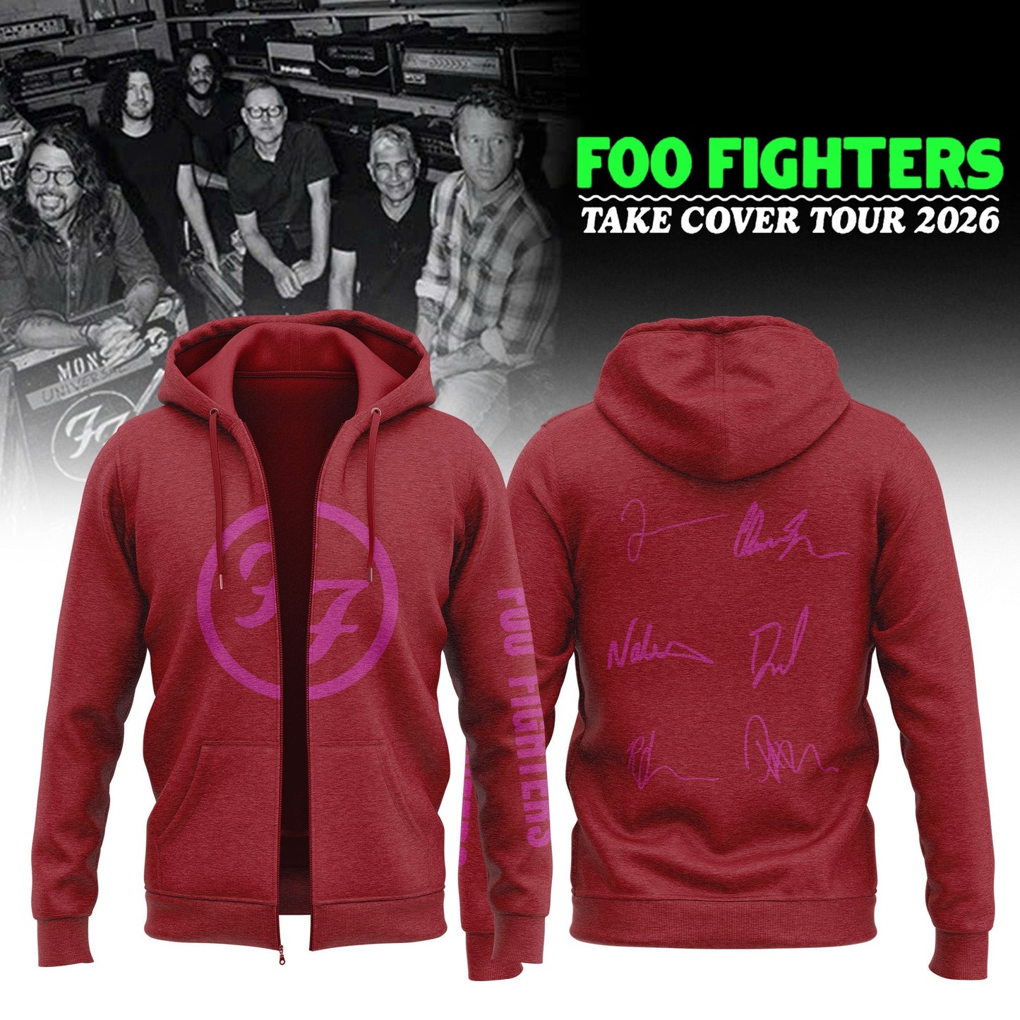 FF ”Take Cover Tour 2026” Limited Edition Signature – Zip Hoodie