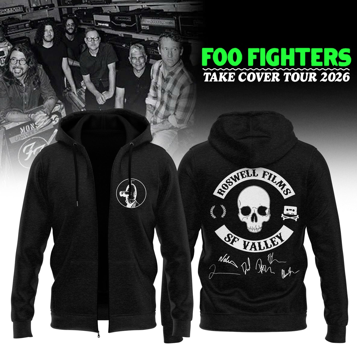 FF ”Take Cover Tour 2026” Limited Edition Signature – Zip Hoodie