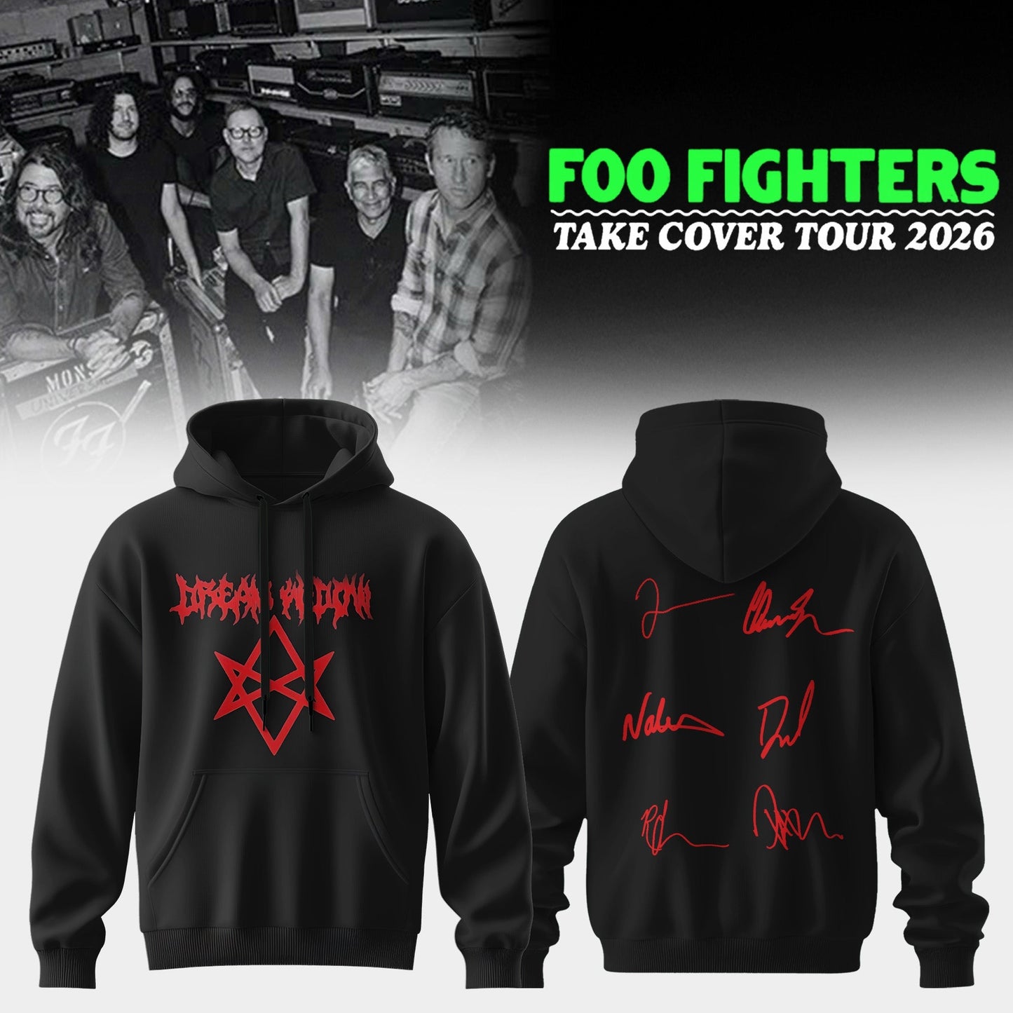 FF ”Take Cover Tour 2026” Limited Edition Signature – Hoodie