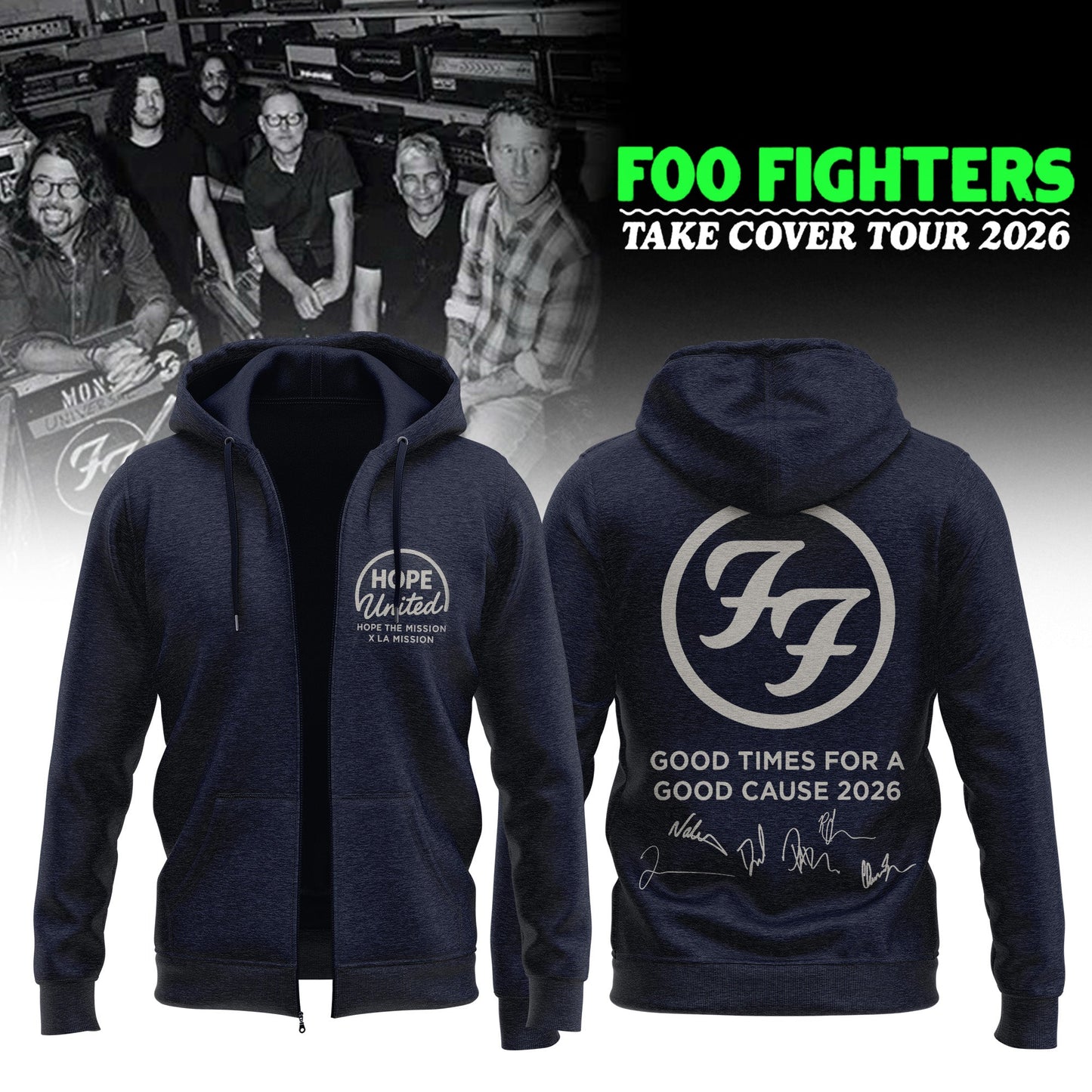 FF ”Take Cover Tour 2026” Limited Edition Signature – Zip Hoodie