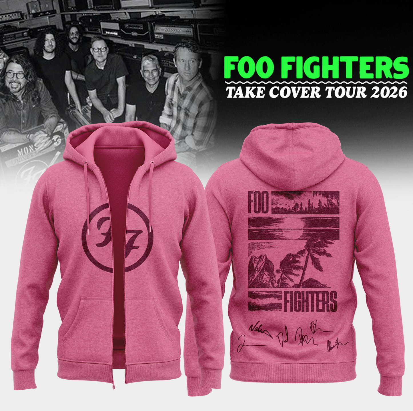 FF ”Take Cover Tour 2026” Limited Edition Signature – Zip Hoodie