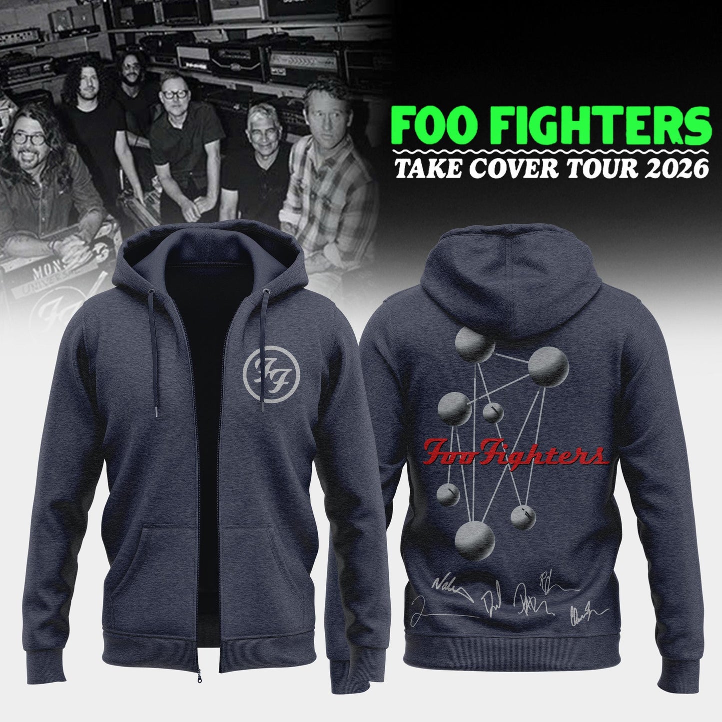 FF ”Take Cover Tour 2026” Limited Edition Signature – Zip Hoodie