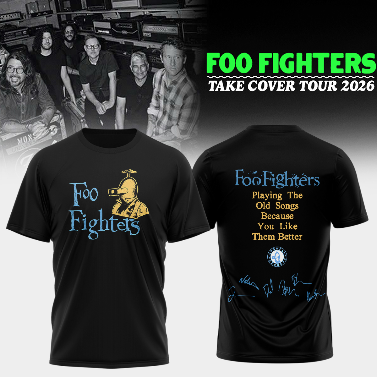 FF ”Take Cover Tour 2026” Limited Edition Signature – Tshirt