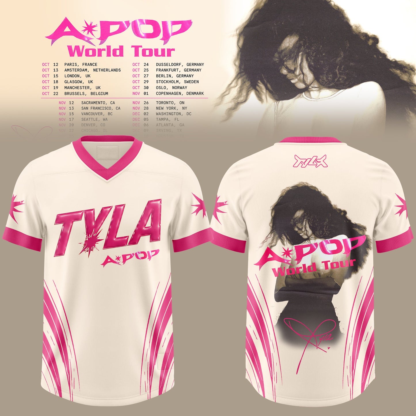 _ THE A*POP WORLD TOUR 2026 Edition Football Jersey