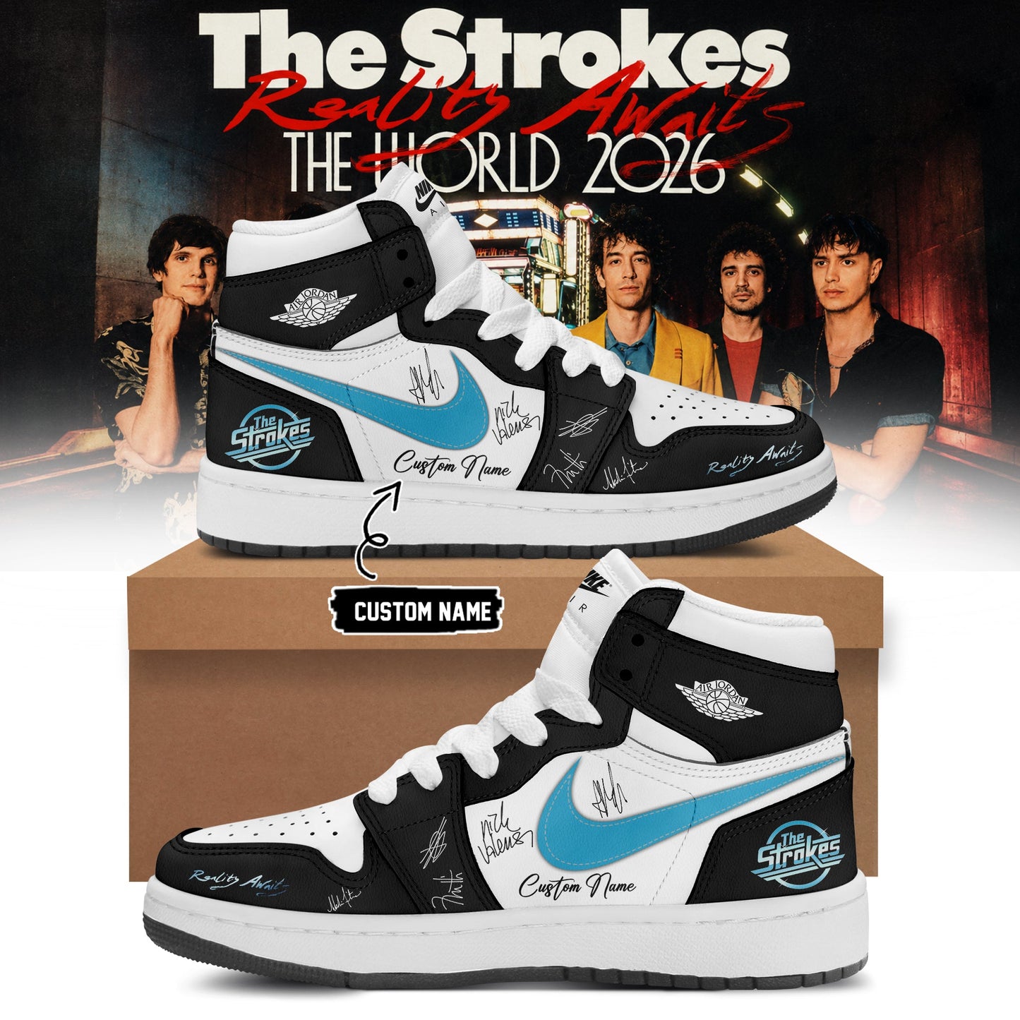 The Strokes “Reality Awaits Tour 2026” Signature Limited Edition – Shoes