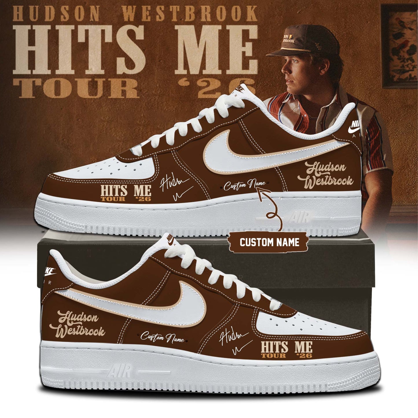 ,,Hudson Westbrook ”Hits Me Tour 2026” Signature – Shoes