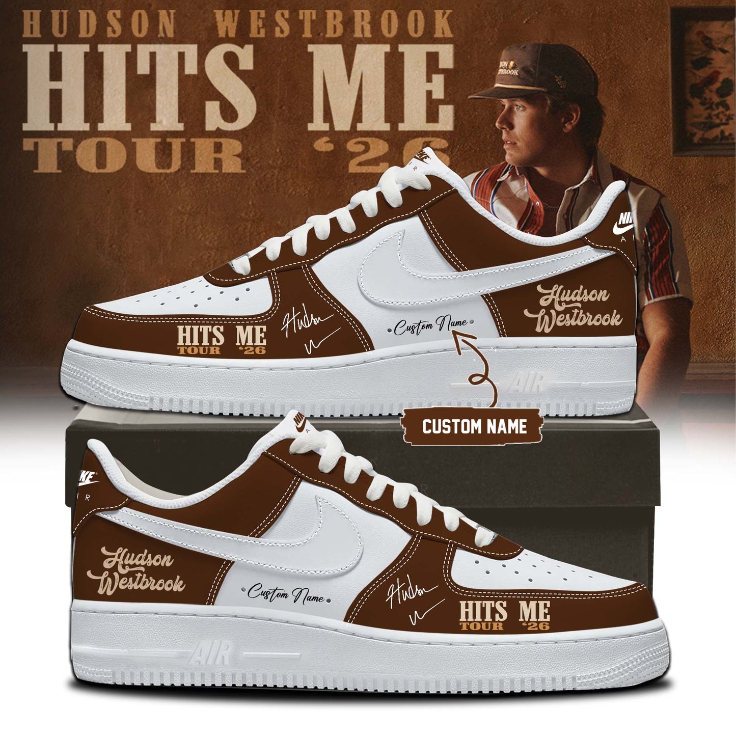 ,,Hudson Westbrook ”Hits Me Tour 2026” Signature – Shoes