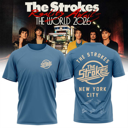 The Strokes “Reality Awaits Tour 2026” Signature Limited Edition – Tshirt