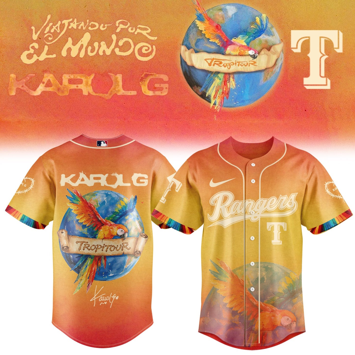 Karol G “Viajando Por El Mundo Tropi tour” Signature Limited Edition – Jersey 2