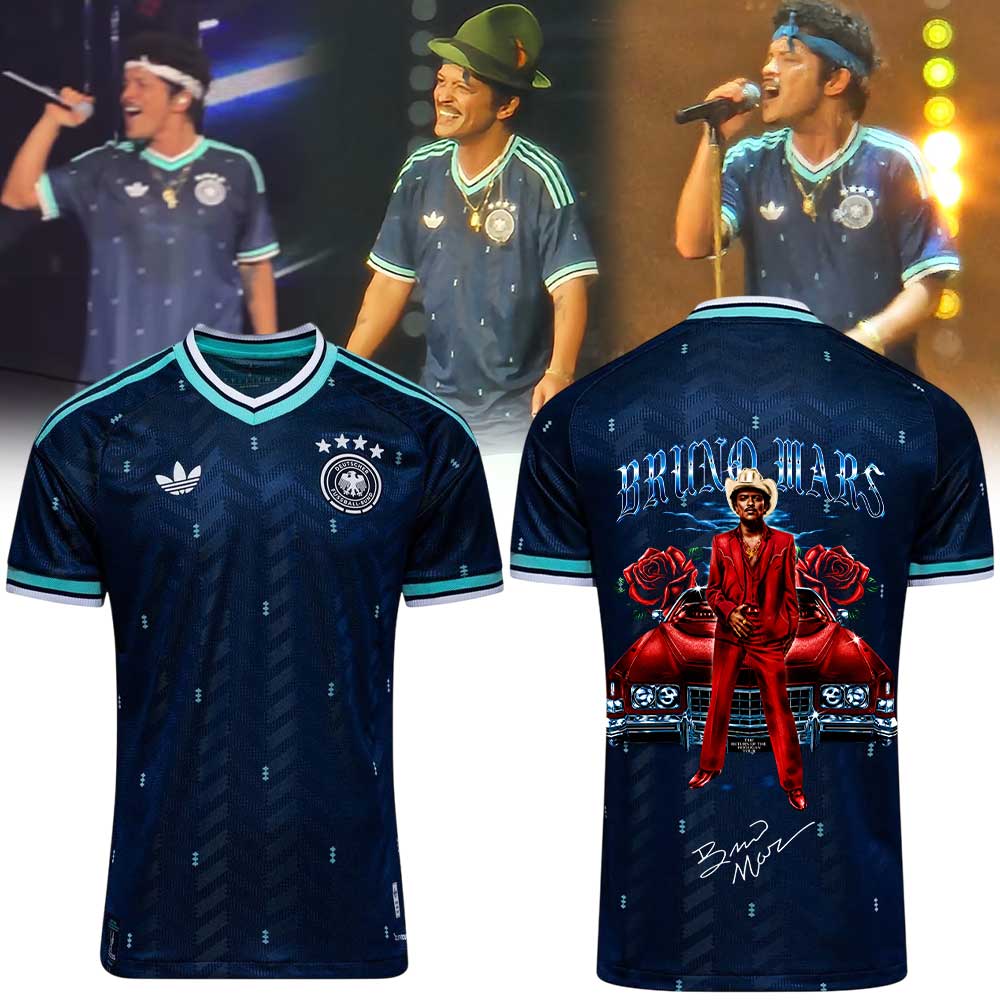 . Bruno Mars THE ROMANTIC TOUR in Olympiastadion Berlin Jersey V6