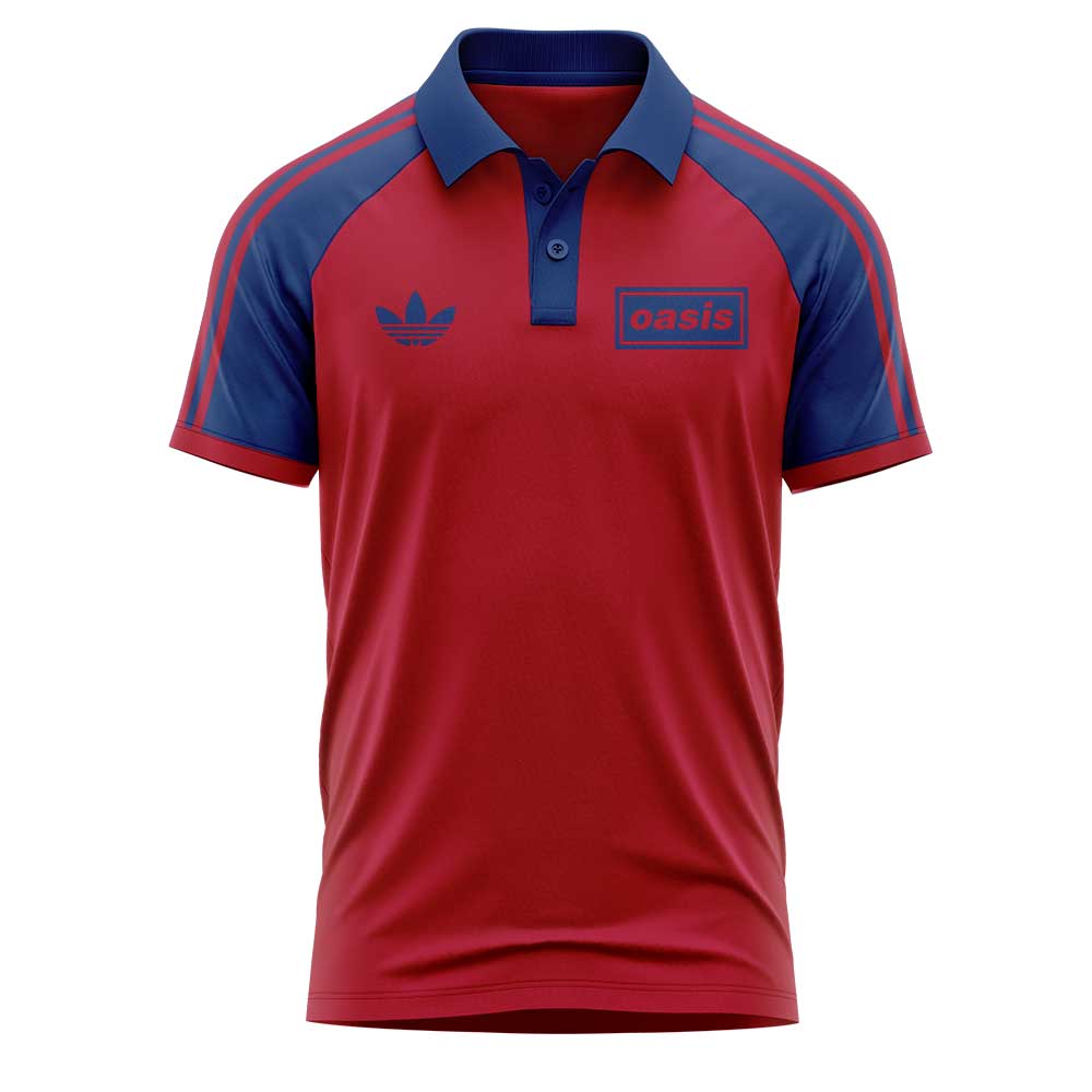 . Limited Edition Oasis “Live ’25” London Red 25 Signature Raglan Polo