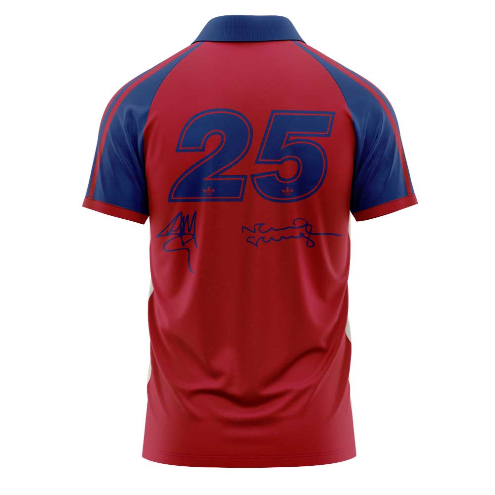 . Limited Edition Oasis “Live ’25” London Red 25 Signature Raglan Polo