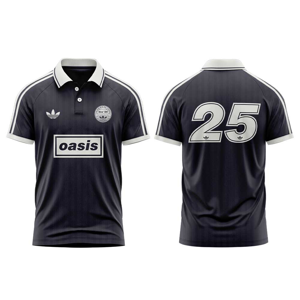 . OASIS LIVE ’25 DROP 2 Black Raglan Polo