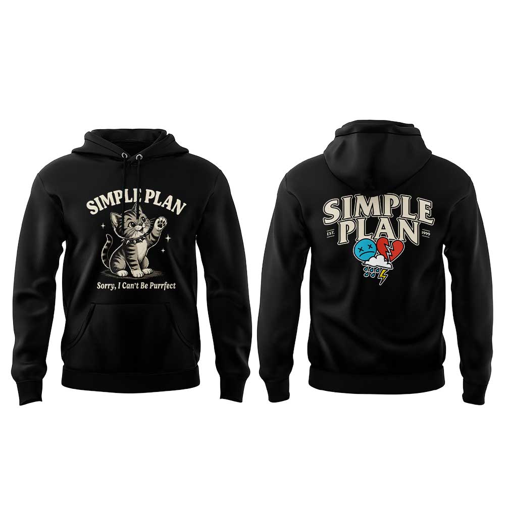 .Simple Plan ‘’Bigger Than You Think!’’ Tour merch V2 Hoodie