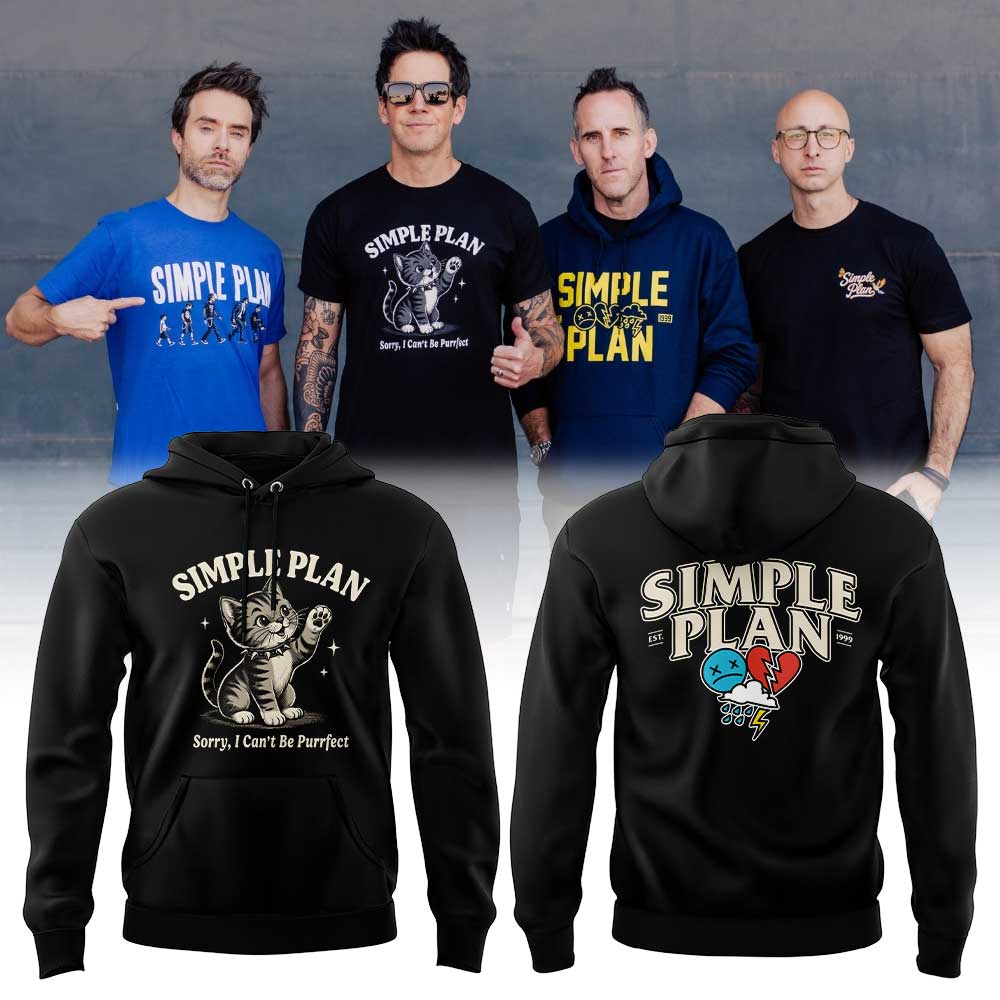 .Simple Plan ‘’Bigger Than You Think!’’ Tour merch V2 Hoodie