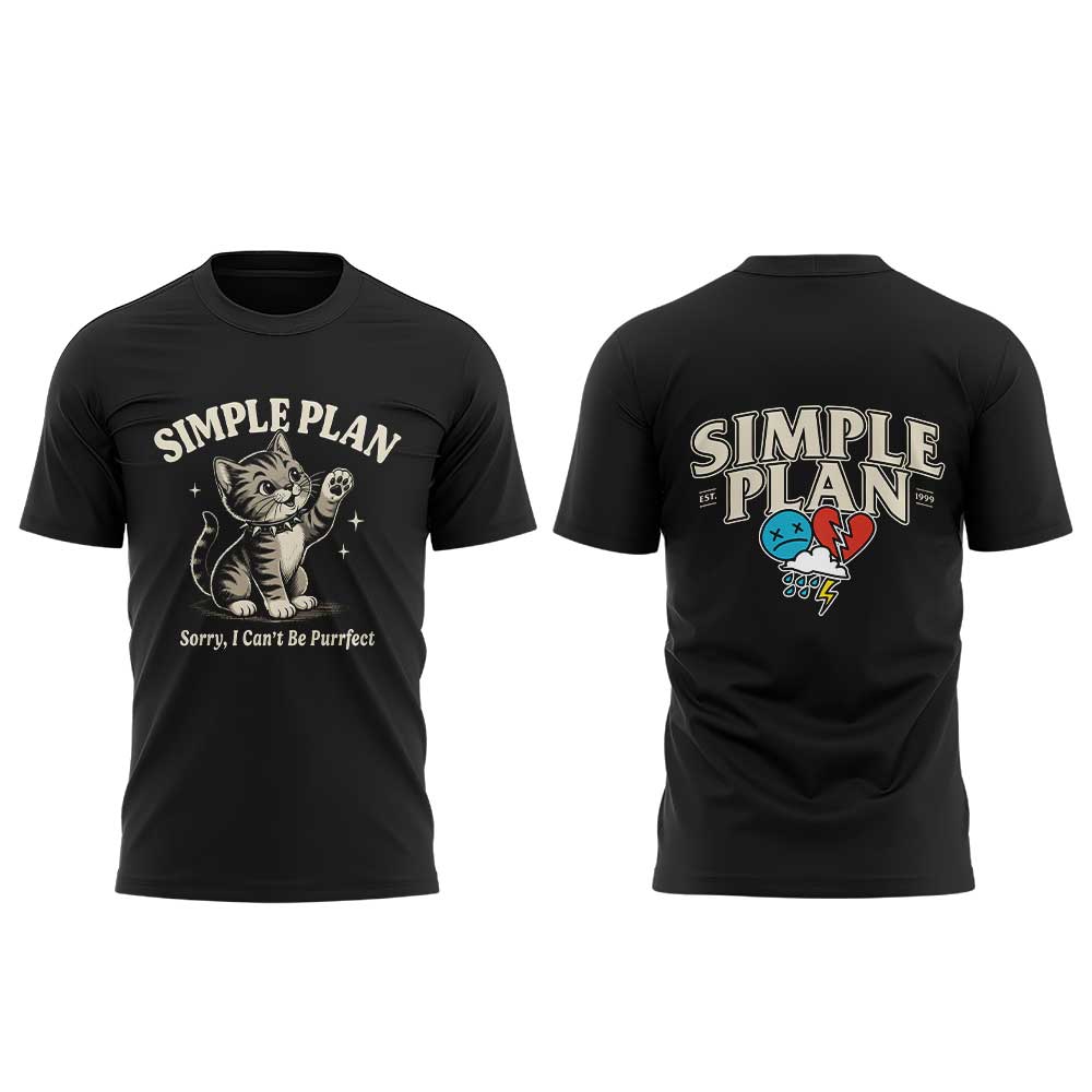 .Simple Plan ‘’Bigger Than You Think!’’ Tour merch V2 Shirt