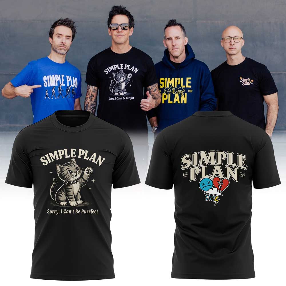 .Simple Plan ‘’Bigger Than You Think!’’ Tour merch V2 Shirt