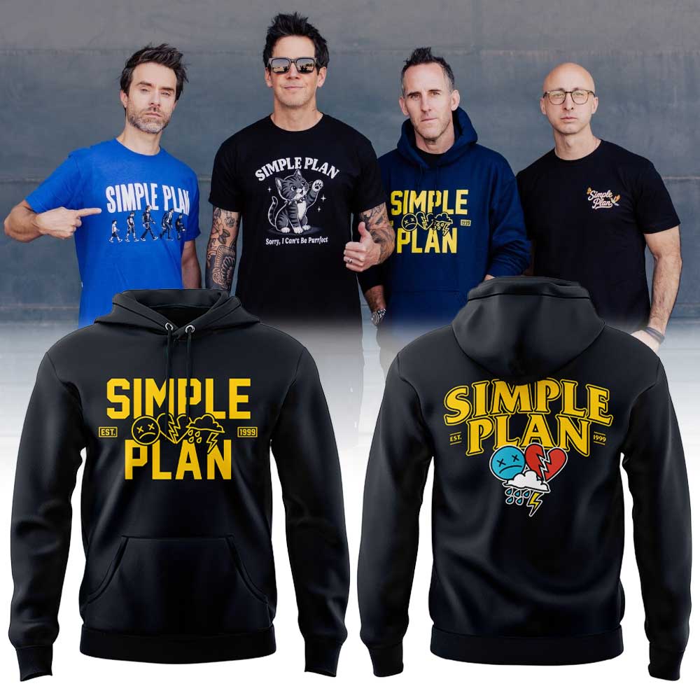 .Simple Plan ‘’Bigger Than You Think!’’ Tour merch V4 Hoodie