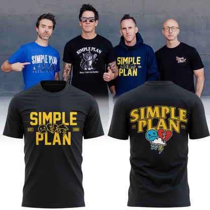 .Simple Plan ‘’Bigger Than You Think!’’ Tour merch V4 Shirt