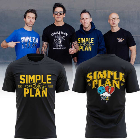 .Simple Plan ‘’Bigger Than You Think!’’ Tour merch V4 Shirt