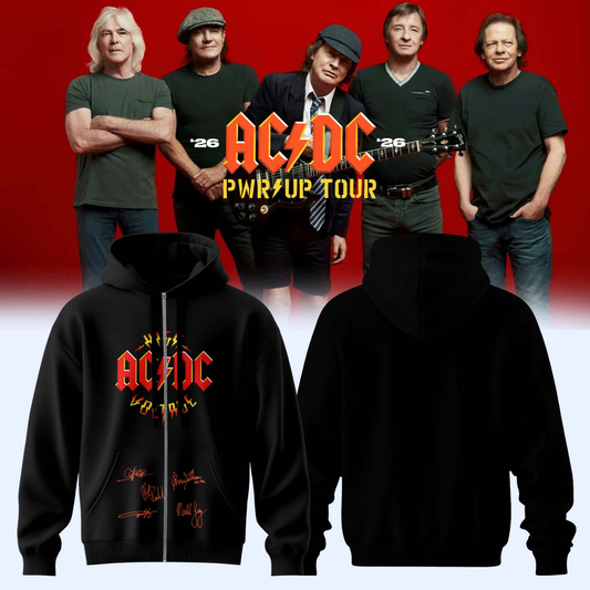 ,AC/DC ” Power Up Tour ” 2026 – Zip Hoodie