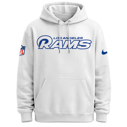 LAR Rams Classic Sol White Hoodie