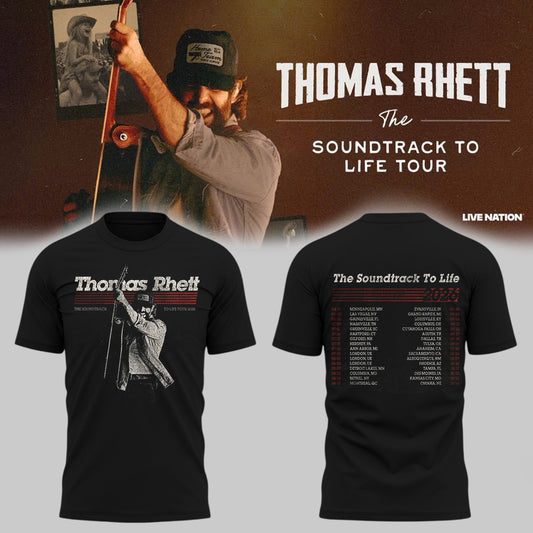 Limited Edition Thomas Rhett “Soundtrack To Life Tour 2026” T-Shirts HP26072101T6
