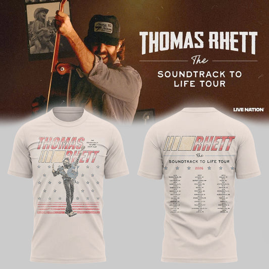 Limited Edition Thomas Rhett “Soundtrack To Life Tour 2026” T-Shirts HP26072101T7